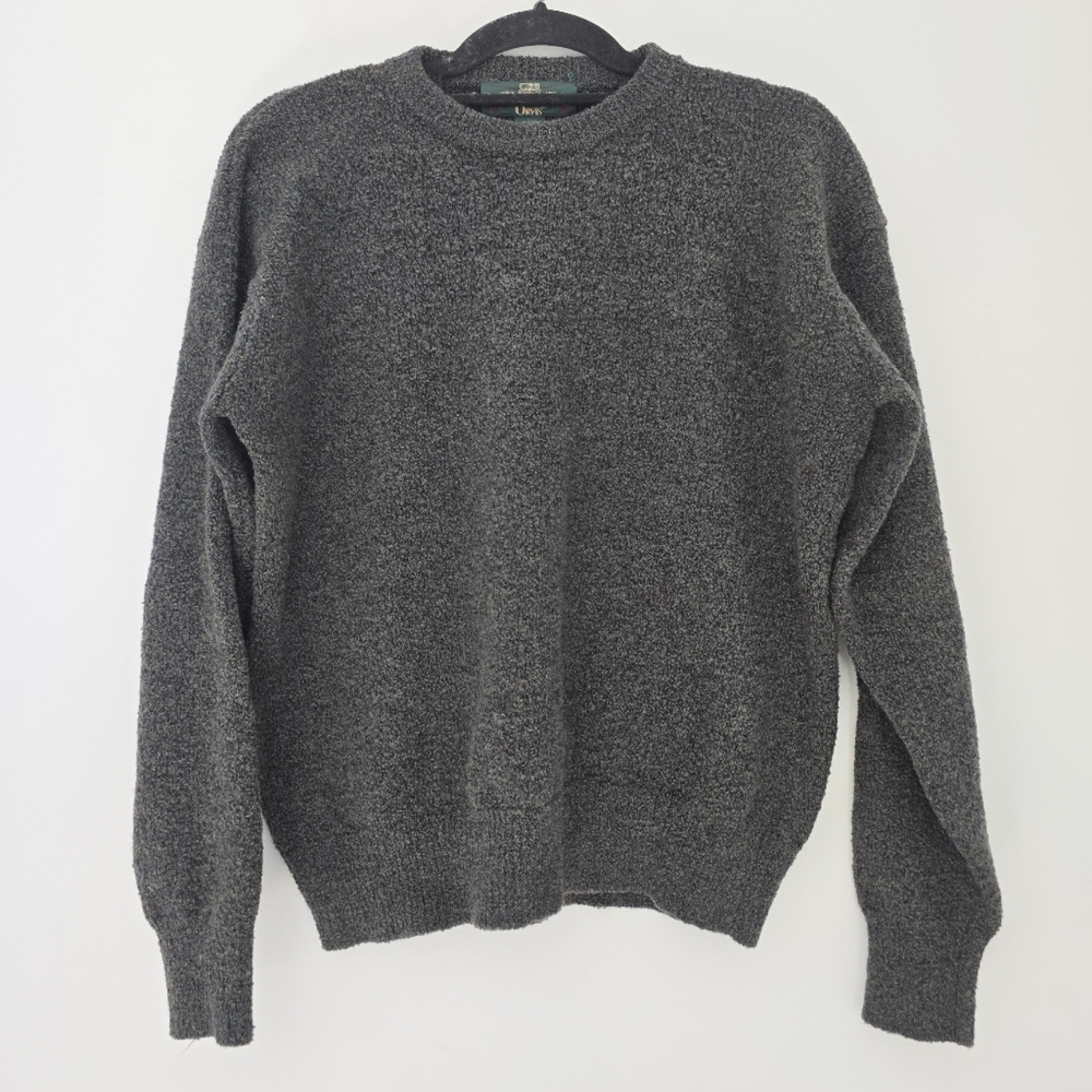 Vintage Orvis Wool Blend Green Sweater - Mens Large